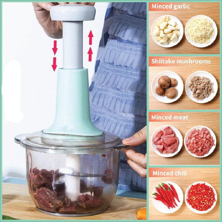 9 in 1 Blender-Manual Vegetable Chopper Hand Press-Food Cutter-Onion Nuts Grinder Mincer-Shredder Kitchen Accessories-Chopper