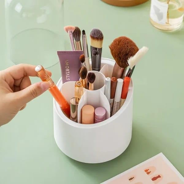 Makeup Brush Holder,360 Rotating Cosmetics Make up Brush Organizer Storage