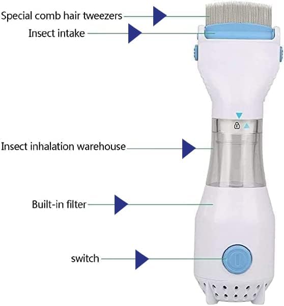 Electric Head Lice & egg remover Comb, Lice remover, Chemical-free head lice treatment