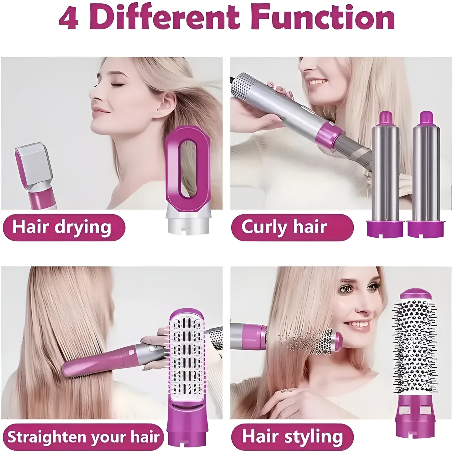 5 in 1 Multifunctional Hair Dryer & Volumizer Hair Straightener