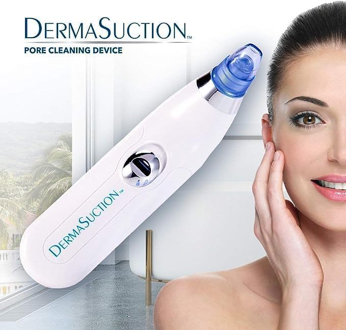 Derma Suction Blackhead Remover Pore Cleaning Device with 4 Interchangeable Suction