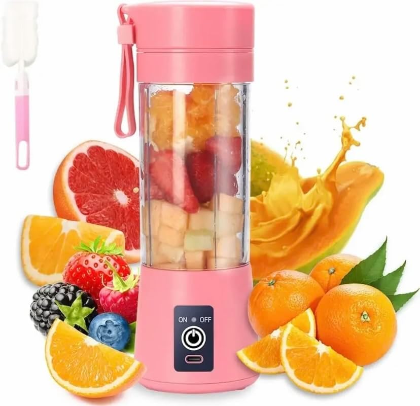 Portable Blender, Personal Size Blenders with USB Rechargeable, Mini Fruit Juice Mixer