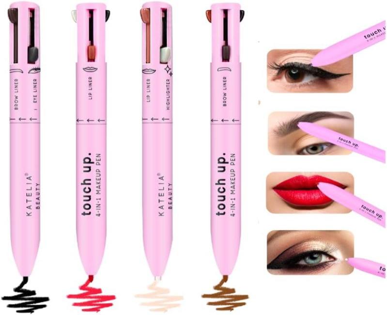 4 In 1 Waterproof Makeup Pen Eyebrow Pencil