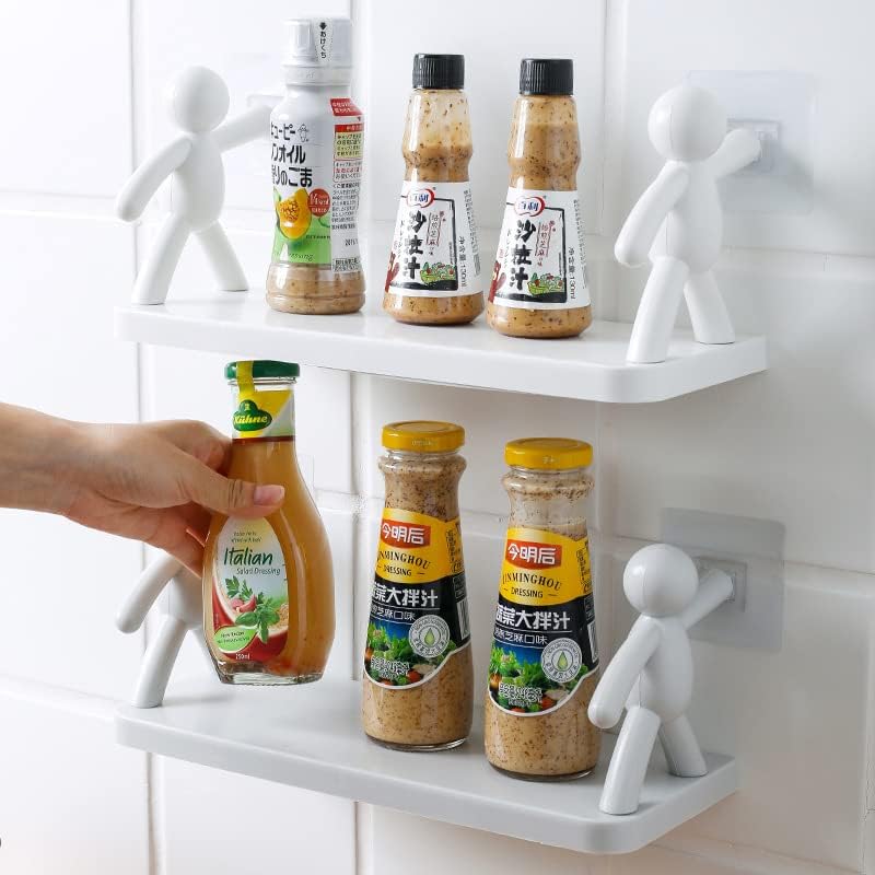 Creative Wall Shelf for Kitchen & Bath Organizer-No Drill-Holder Rack