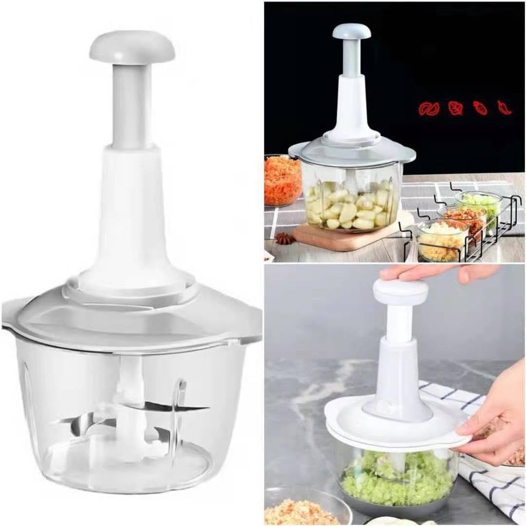 9 in 1 Blender-Manual Vegetable Chopper Hand Press-Food Cutter-Onion Nuts Grinder Mincer-Shredder Kitchen Accessories-Chopper