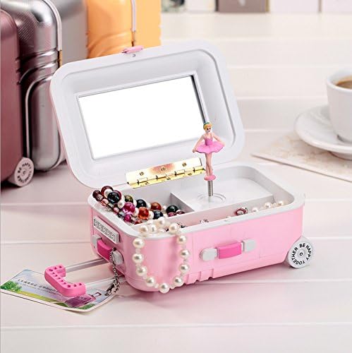 Suitcase Music Box, Creative Jewelry Storage Box, Decoration, Music Box