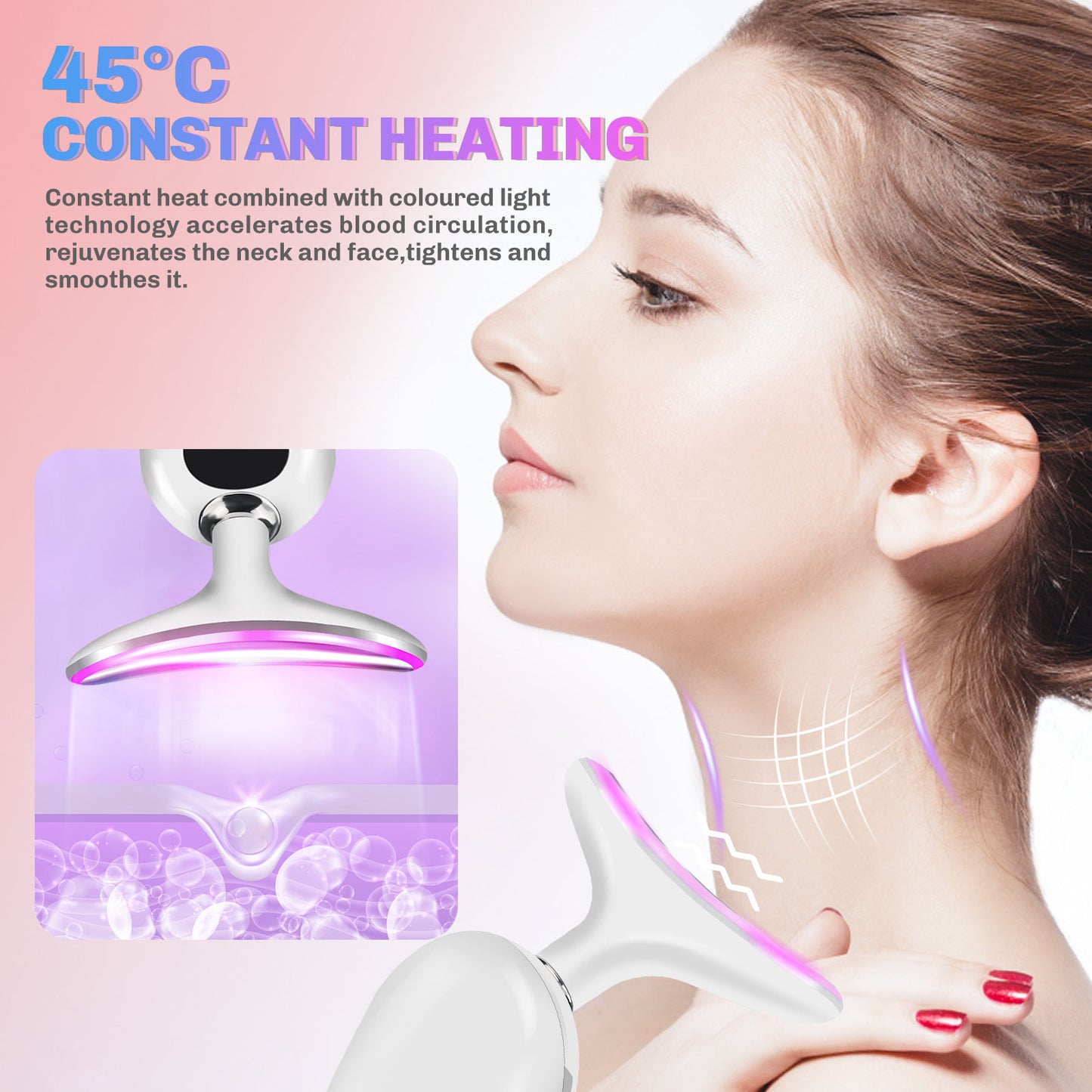 Anti Wrinkles/Anti-Aging Face Neck Skin Massager 4-in-1