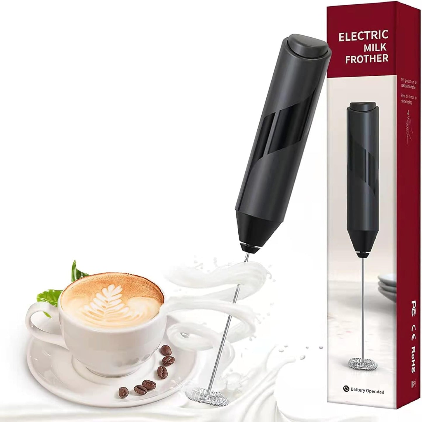 Coffee Mixer, Coffee Beater, Drink Mixer for Coffee, Milk, Lattes, Cappuccino Cream Matcha