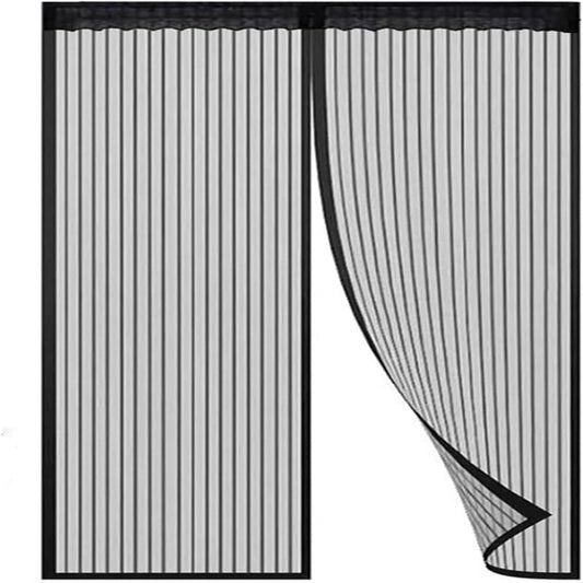 Magnetic Fly Screen Door, Heavy-Duty Anti Mosquito Mesh No Gap, Super Quiet, No Drilling, Washable Mesh