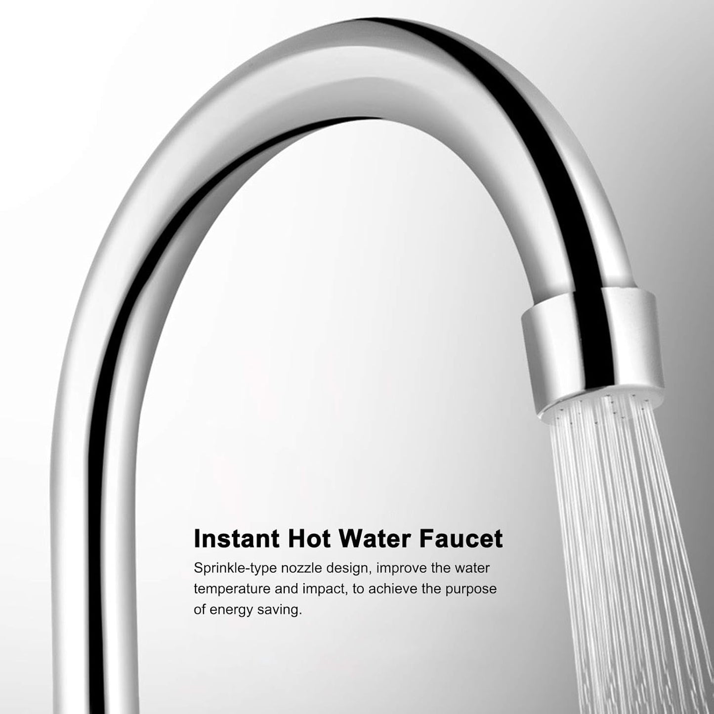 Instant Hot Water Faucet Electric Water Heater Tap with LED Digital Display