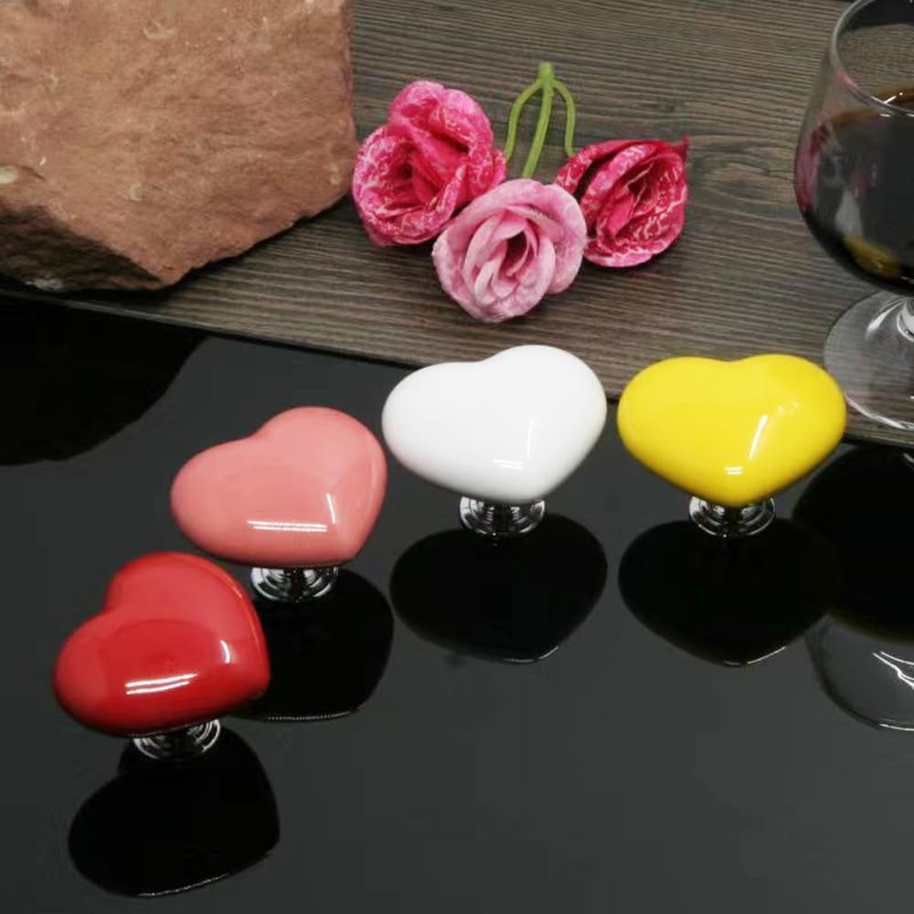 Multipurpose Heart Shape-Press Button for toilet-Drawer Handle Decoration