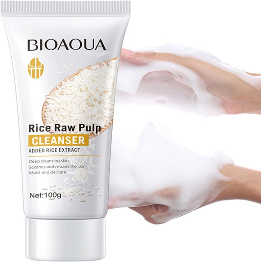 Bioaqua Rice Raw Pulp Cleanser / Face Wash