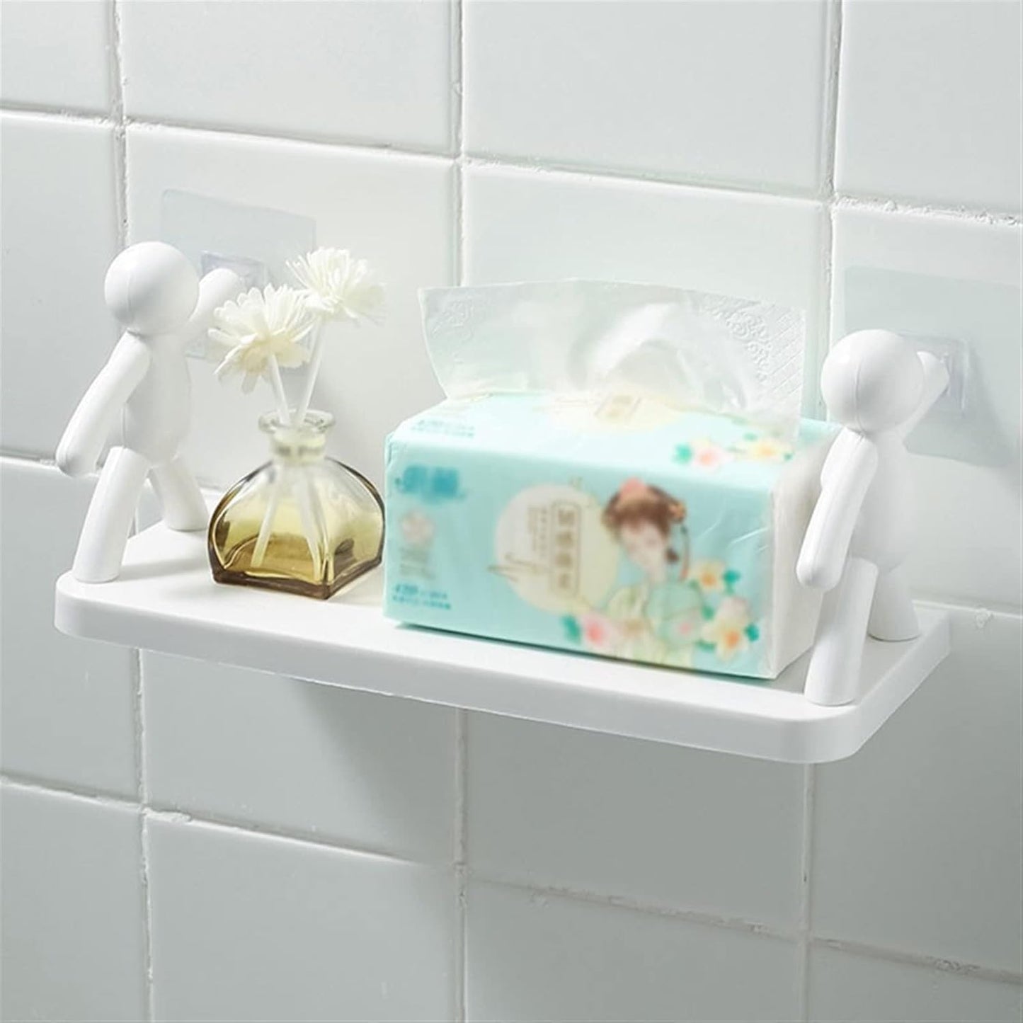 Creative Wall Shelf for Kitchen & Bath Organizer-No Drill-Holder Rack