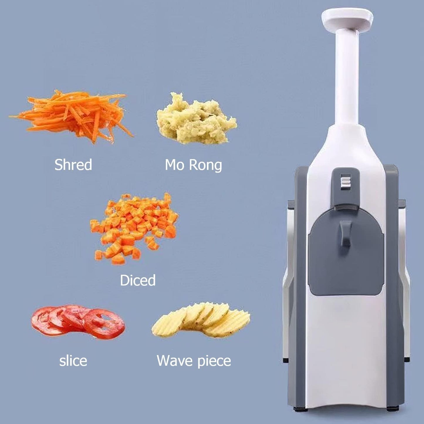 Vegetable Chopper, Thickness Adjustable Mandoliner Food Slicer, Onion, Potato, Tomato Cutter Dicer