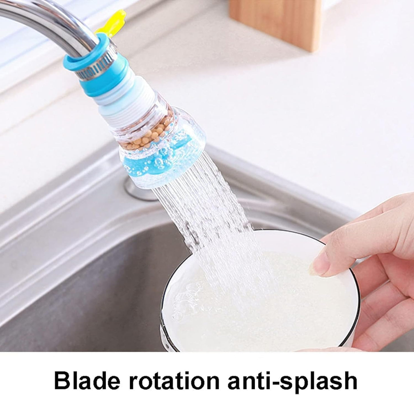 Portable Faucet Mount Filter Purified Water Filter, Adjustable Tap Kitchen