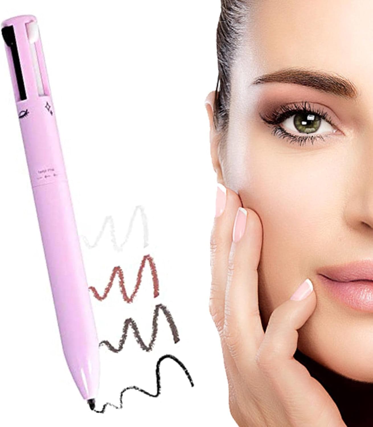 4 In 1 Waterproof Makeup Pen Eyebrow Pencil