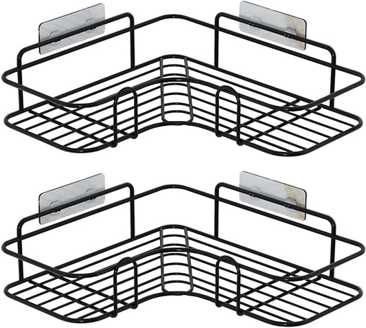 Corner Shower Caddy Shelf Rack Storage, Adhesive No Drilling, Rustproof