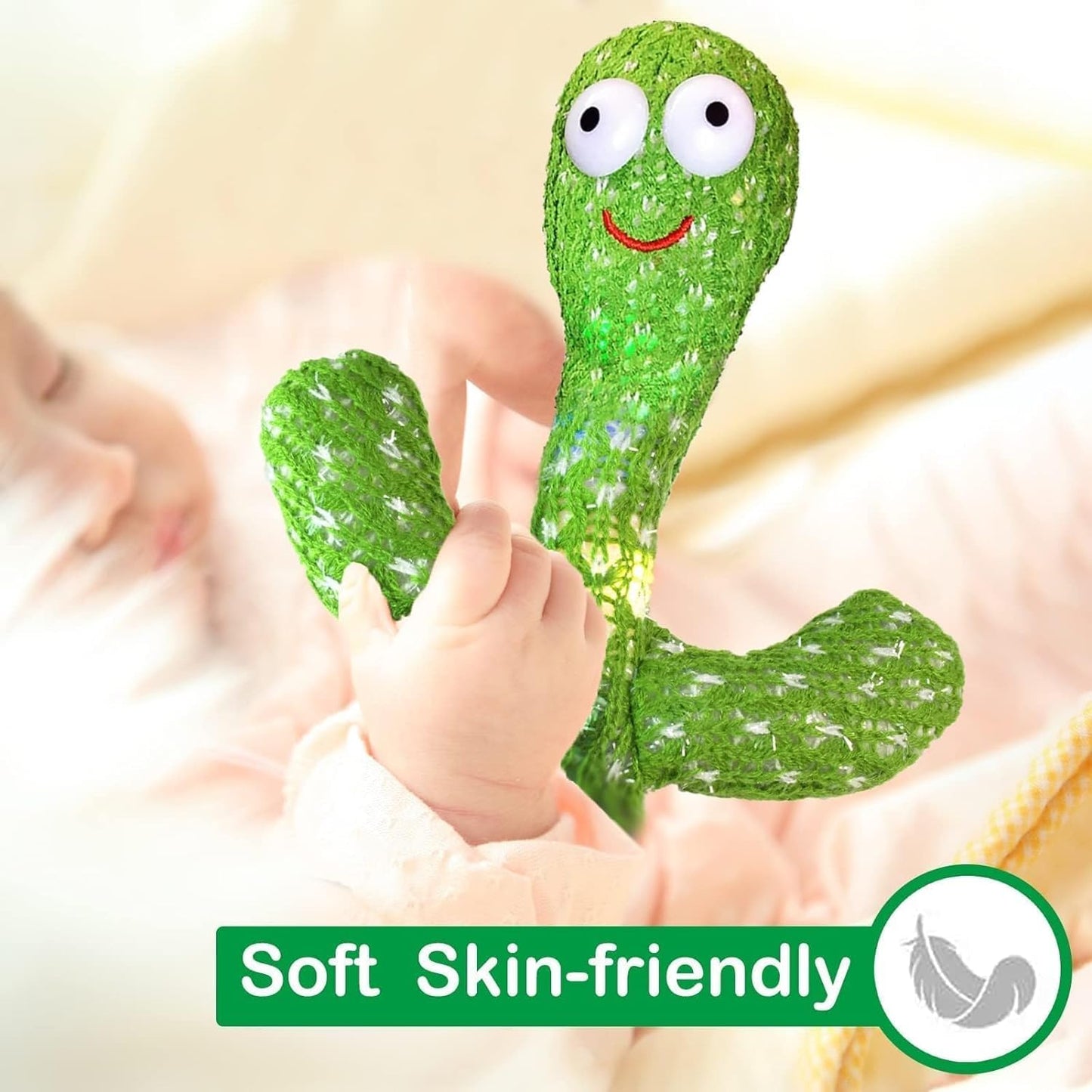 Cactus Baby Toys for Kids Dancing, Cactus Toys Can Sing Wriggle & Singing, Recording Repeat, Talking Toy