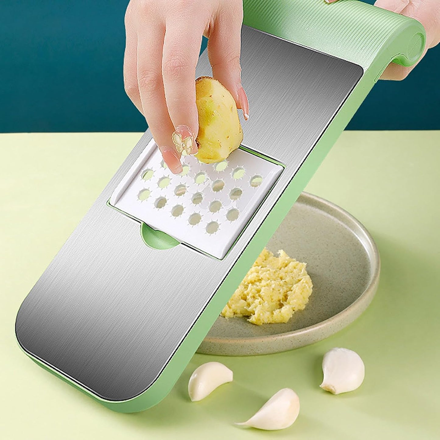 5 in 1 Vegetable Cutter Stainless Steel Multifunctional Grater