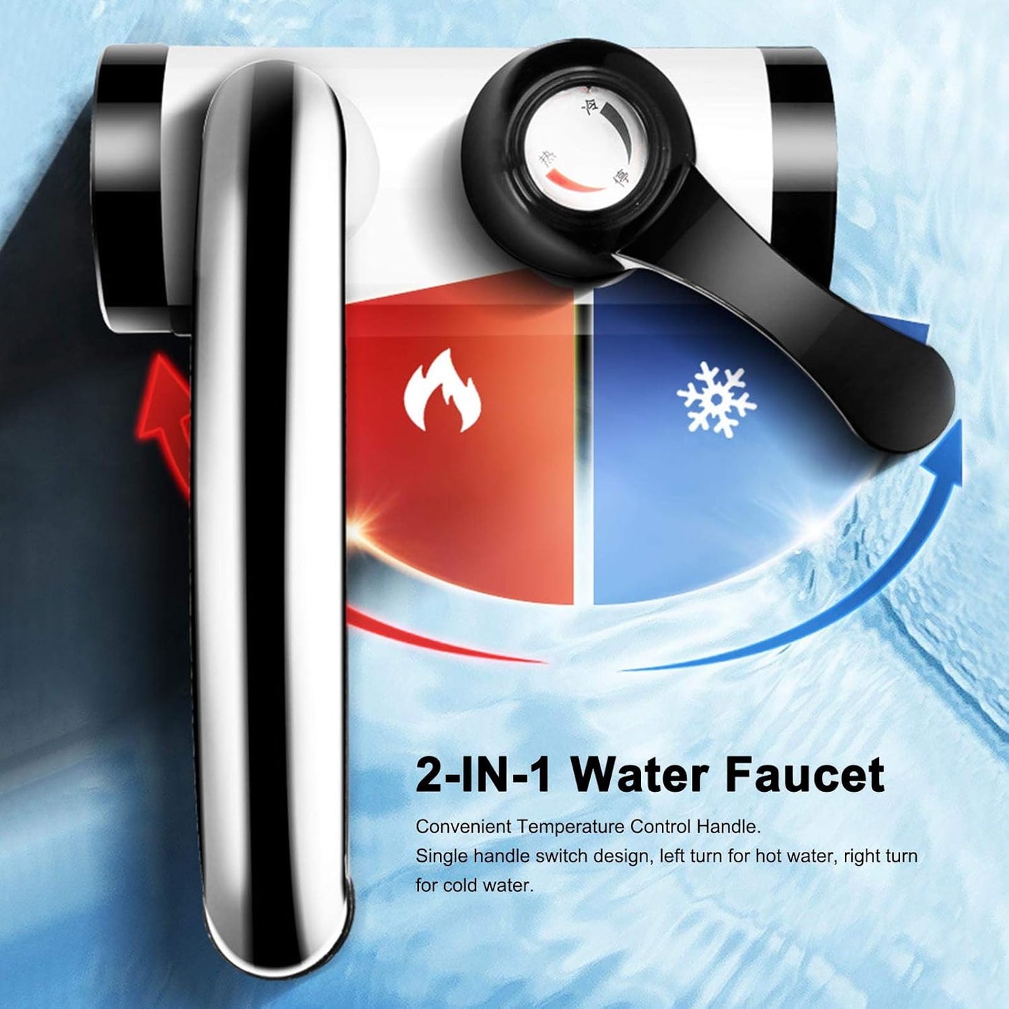 Instant Hot Water Faucet Electric Water Heater Tap with LED Digital Display