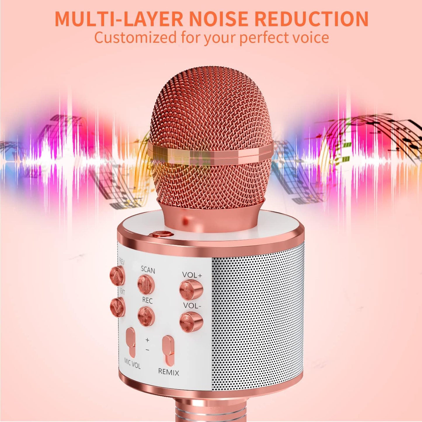 🎤Bluetooth Handheld Karaoke Speaker Player Machine For Kids-Adults