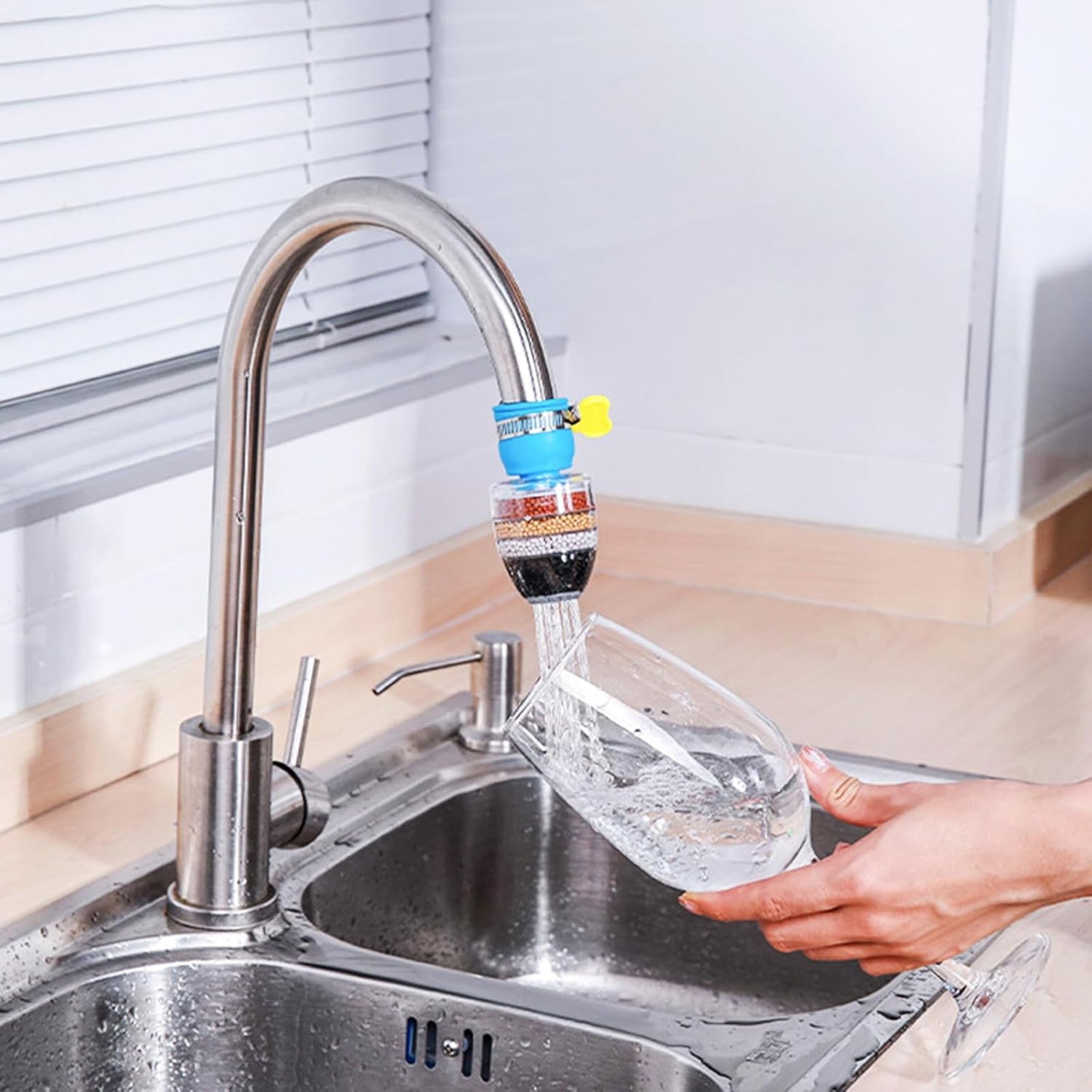 Faucet Extender Filter: Layer Filtration System for Kitchen Sink & Bathroom Tap