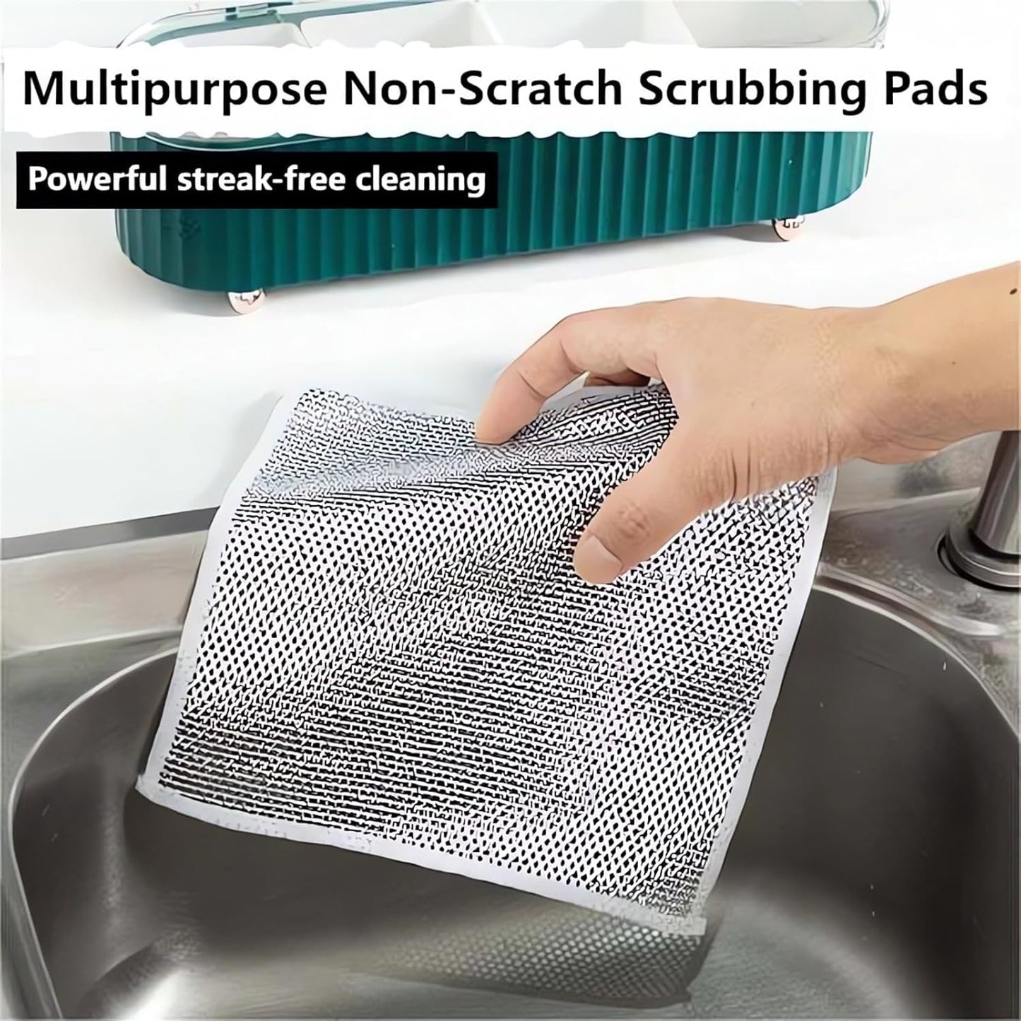 Multipurpose Reusable Wire Dish Scrubber Dishwashing, Non-Scratch Wire