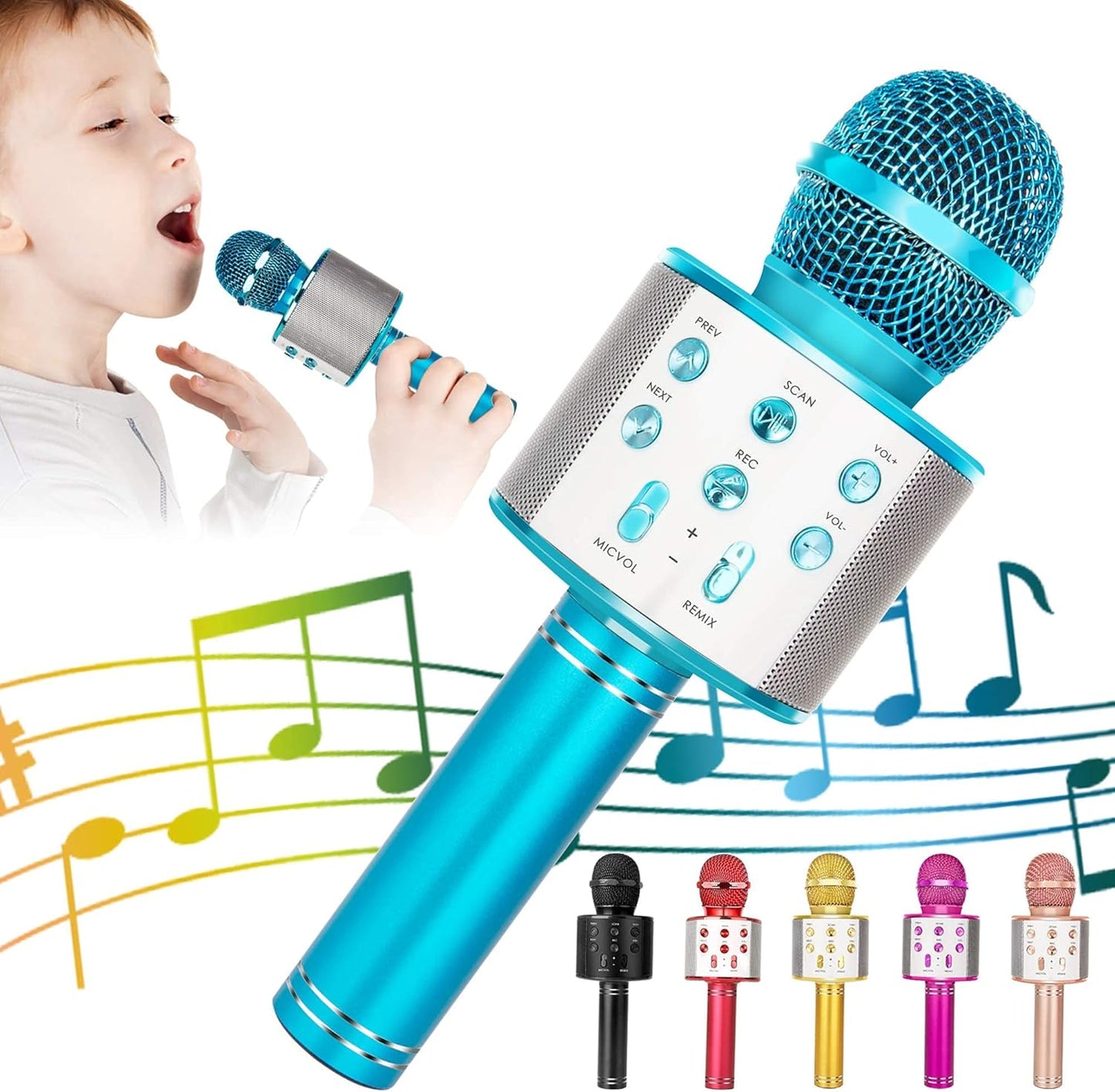 🎤Bluetooth Handheld Karaoke Speaker Player Machine For Kids-Adults