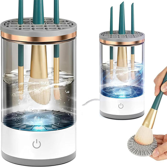 Electric Makeup Brush Cleaner, Universal Makeup Brushes Cleaner Machine,  Automatic Cosmetic Brush Cleaner