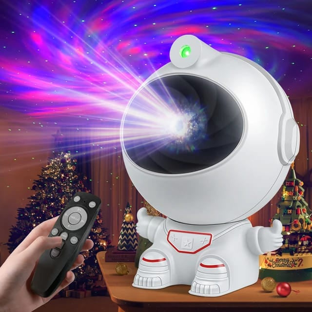 Astronaut Galaxy Light Projector, Remote Control and 360°Rotation Magnetic Head