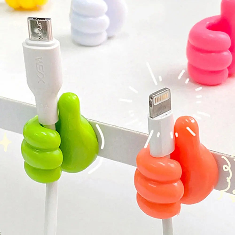 Thumb Wall Hooks for Hanging, Self Adhesive-For Cable, makeup brush, Kitchen