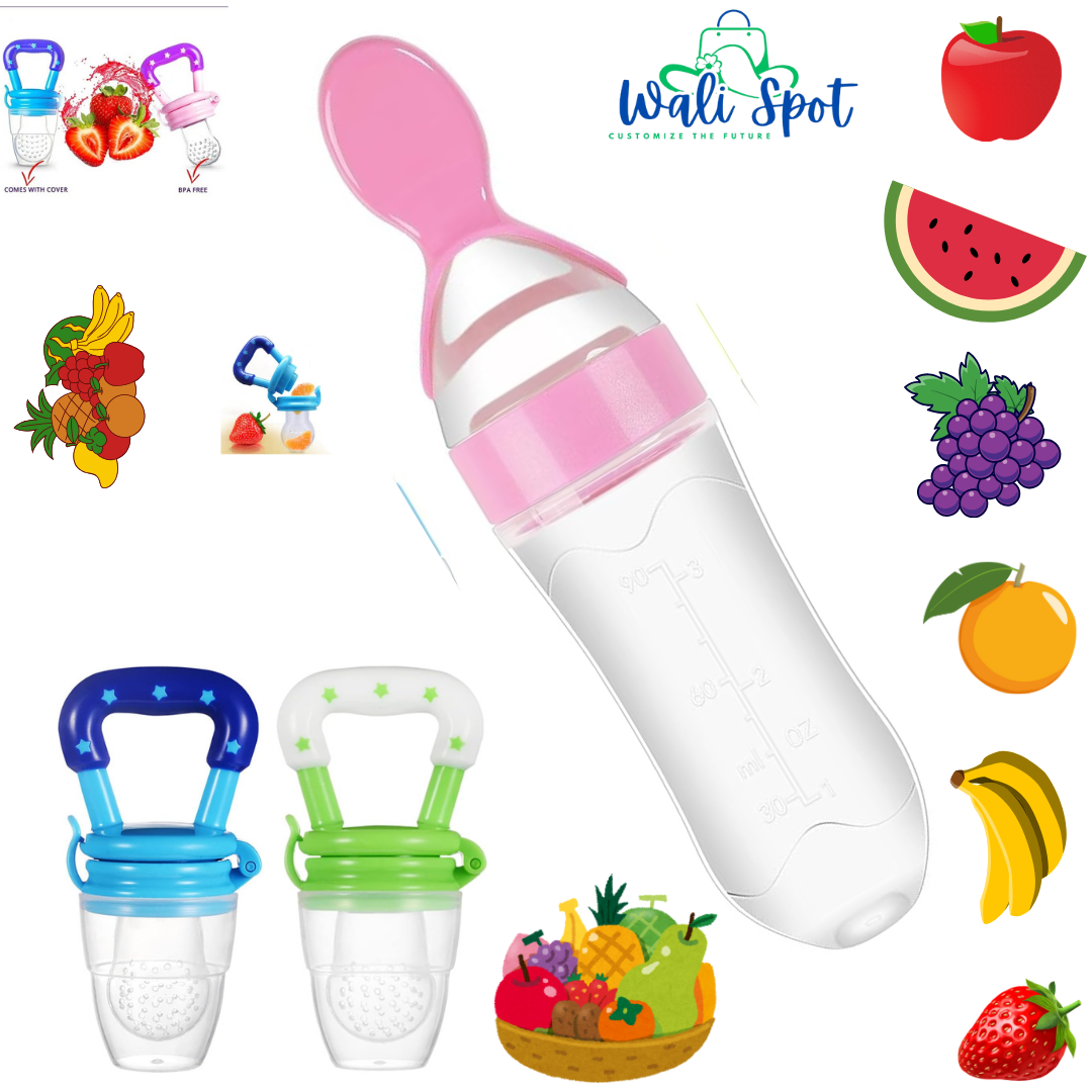 Baby Spoon Feeder & pacifier for vegetable, fruits & syrup