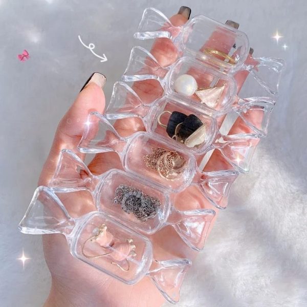 Transparent Candy Shape Box - For Rings, Ear rings, & jewelry